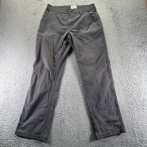 Field & Stream Pant Mens 32x32 Black Khaki Straight Leg Outdoor Utility Workwear